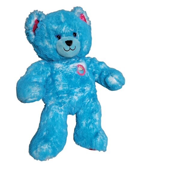 Build A Bear Birthday Cupcake Teddy Plush Blue Celebrate BAB Stuffed Animal - Picture 2 of 7
